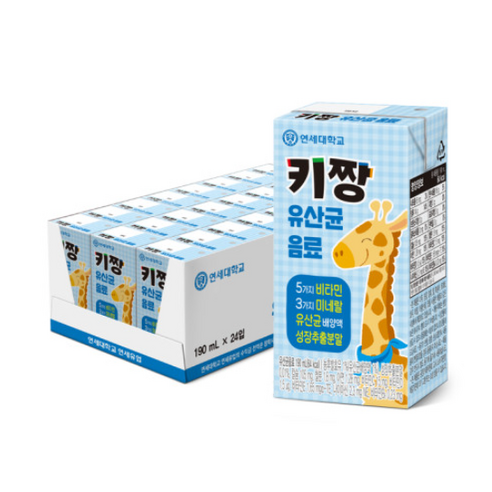 연세 키짱 유산균 음료 190ml 24입, 24개