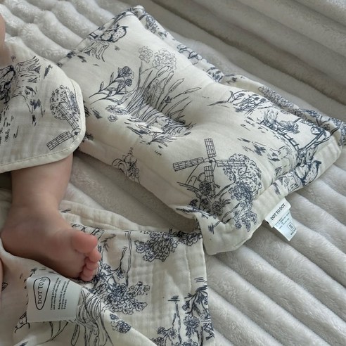 돗투돗 프리미엄 뜨왈드주이 모달 3중거즈 말랑베개