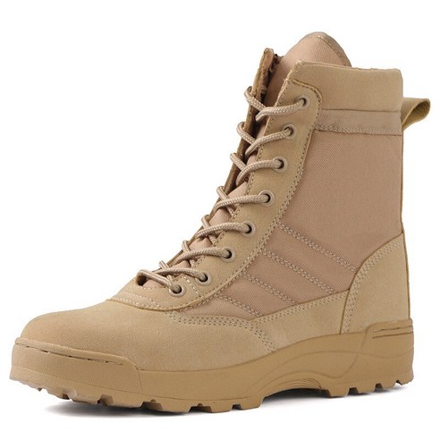 [SW] 남성 사막 전술 군사 부츠 남성 작업 안전 신발 육군 전투 부츠 Militares Tacticos Zapatos 남성 신발 부츠 여성