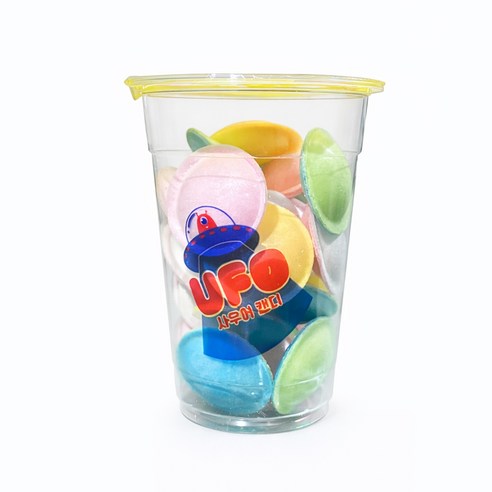 UFO 사우어캔디 컵, 25g, 40개