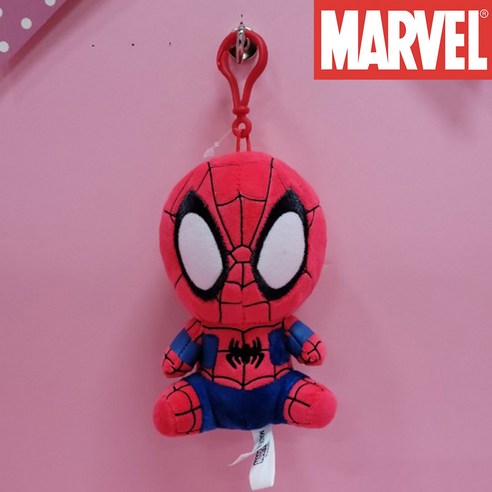 마블 정품 스파이더맨 고스트스파이더맨 스핀 캐릭터 가방고리 12cm 애착인형, 01.스파이더맨 12cm 가방고리