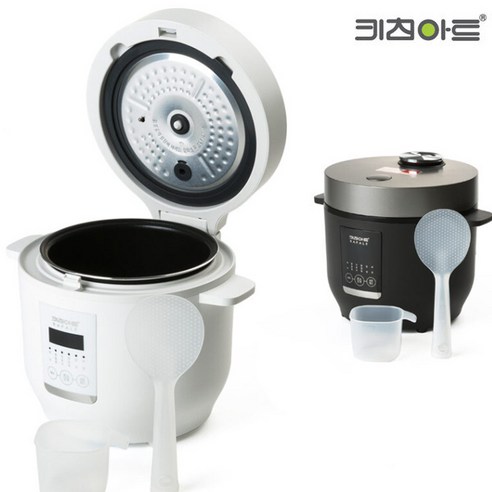 키친아트 전기밥솥 라팔 아이퀸 전기밥솥 + 쌀스쿱 + 밥주걱 세트 화이트, KR-D350BB