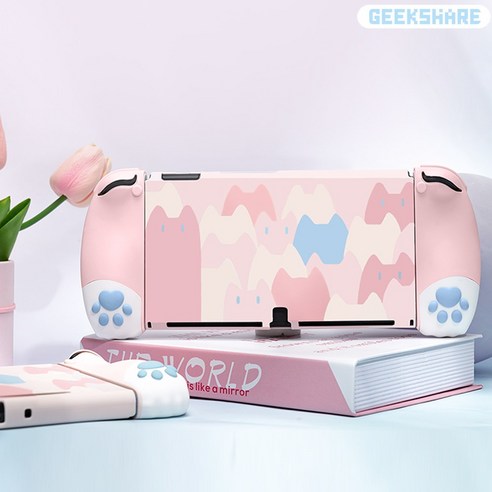 아싸라봉 닌텐도 스위치 OLED 젤다 가방 케이스 파우치 악세사리, 닌텐도 젤다 가방파우치-블랙, 1개 Best Top5 12 닌텐도 스위치 OLED 케이스 긱쉐어 고양이 커버, 핑크(2세대 OLED모델용), 1개