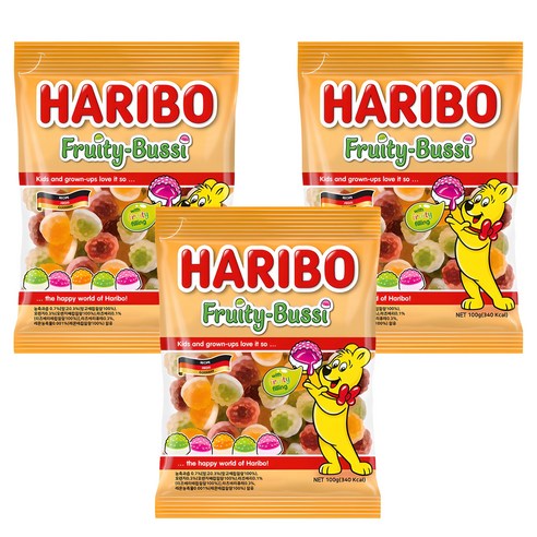 하리보 프리티부시, 100g, 3개