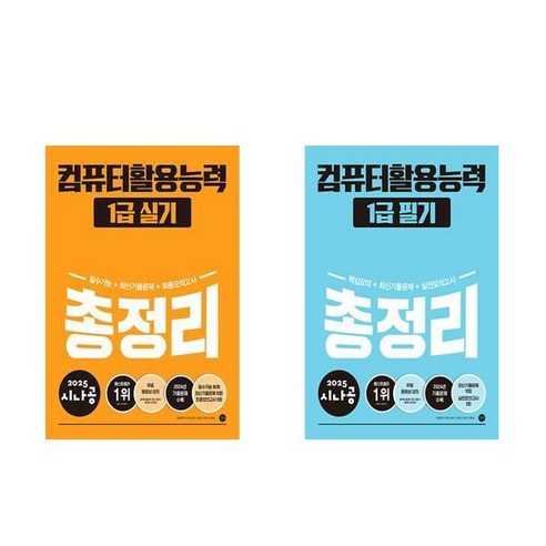 (1급 세트) 시나공 총정리 컴퓨터활용능력 1급 실기 + 필기 길벗