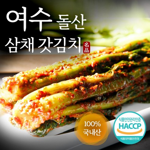 [국내산100%] 여수 돌산 갓김치 1kg 2kg 3kg 5kg 10kg 맛집 추천 반찬 국산 농협 공장