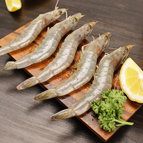 바다받아 흰다리새우 다이아몬드 화이트 냉동새우, (약 41-50미) 500g, 1개
