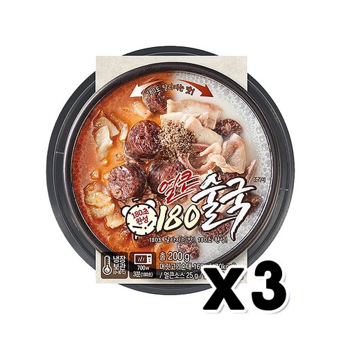 180초 얼큰술국 즉석간편식 200g x 3개