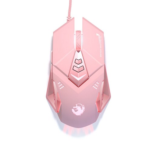 Voizfox 무선 마우스 소녀 귀여운 핑크 무성 무음 충전식 데스크탑 노트북, pink