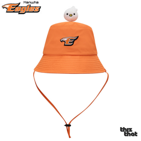 한화 이글스의 열정을 담은 스타일리쉬한 오렌지 응원 버킷햇
