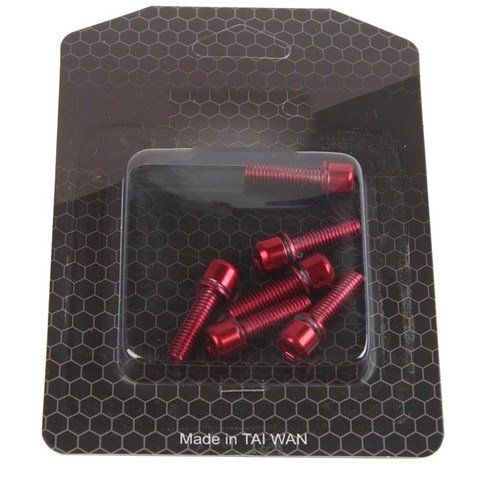 산악 자전거 스템 M5X18Mm 볼트 산악 자전거 스템 나사 6 개/대, 빨간색
