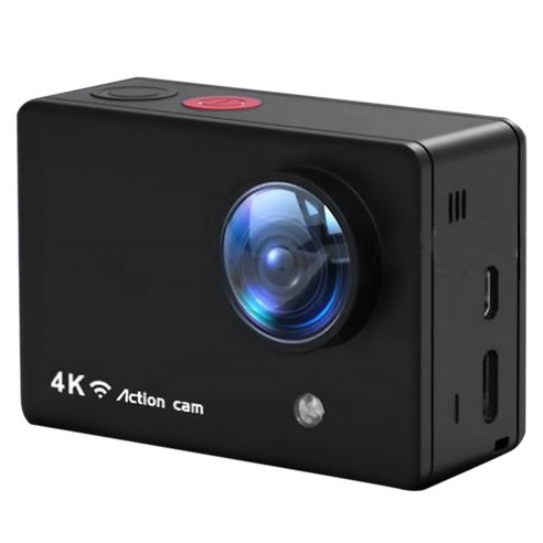Xzante 액션 카메라 울트라 Hd 4K/60 Fps 방수 Eis 흔들림 방지 Wifi 원격 제어 스포츠 Dv 디지털, 1개, 검은 색