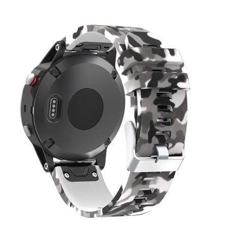 Garmin Approach S62 S60 MARQ Athlete Aviator 스트랩 가민 QUICKFIT 22mm 위장 프린트 실리콘 손목 밴드 퀵 릴리스 손목 시계줄, #11, Quick Fit 22mm