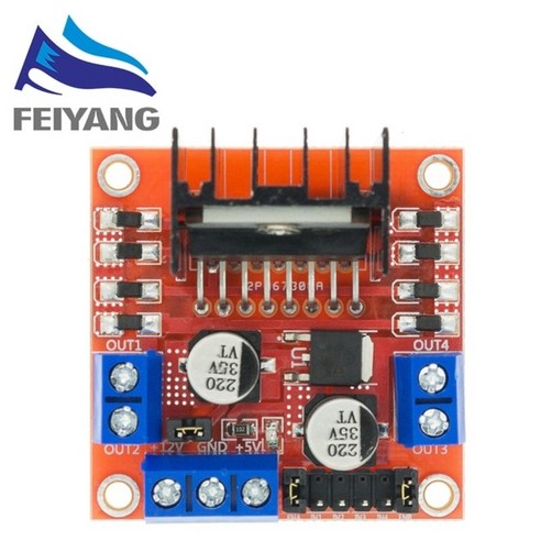 Arduino 스마트 자동차 로봇 용 새로운 듀얼 H 브리지 DC 스테퍼 모터 드라이브 컨트롤러 보드 모듈 L298N 10 개 전자 부품 액세서리 소스
