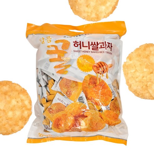 허니 쌀과자 900g 개별포장 간식, 1개