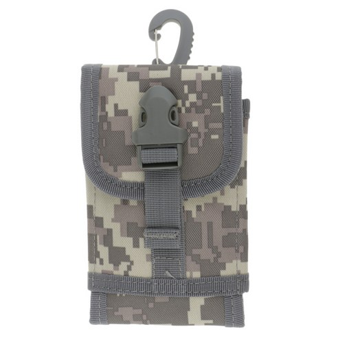 스포츠 팩 가방 휴대 전화 가방 파우치 지갑 홀스터 벨트 클립, ACU, 15x10 cm, 나일론