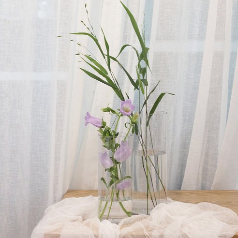 깨지지 않는 플라스틱 긴 원통 화병, 다양한 활용도와 선택의 폭