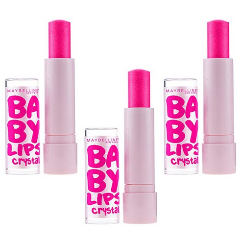 메이블린 립 크리스탈 모이스처라이징 립 밤, Pink Quartz, 3개