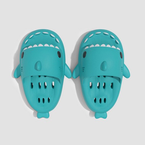 로렘 푹신한 4cm 상어 물빠짐 슬리퍼 욕실화 남녀공용, 민트, 1개