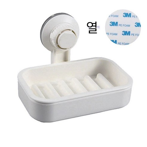 욕실 티슈 홀더 비 천공 티슈 홀더 간단한 창조적 인 주방 벽걸이 종이 홀더 흡입 컵 릴, 흰 비누 접시 보조 모자이크 매트 나무 필요
