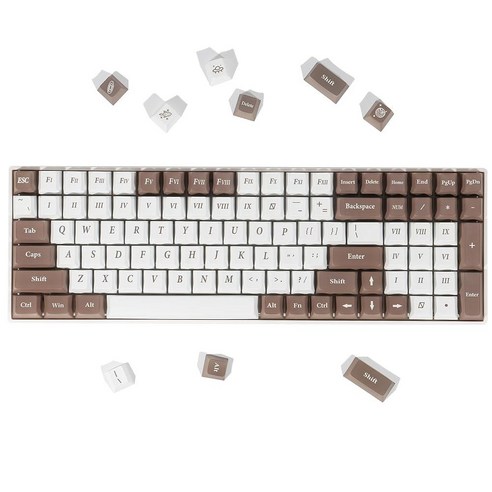 Feynamic Roman Numeral Style Keycaps Premium PBT Universal Mechanical Keyboard Cherry Profile 134 Ke