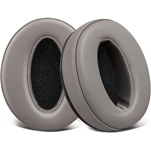 SOULWIT 교체용 이어패드-호환 모델 젠하이저 Sennheiser HD4.50/HD 4.50BT/HD 4.50SE/HD 4.40BT/HD 450/HD 450BT 헤드폰 1쌍, Protein Leather, Grey, 1개