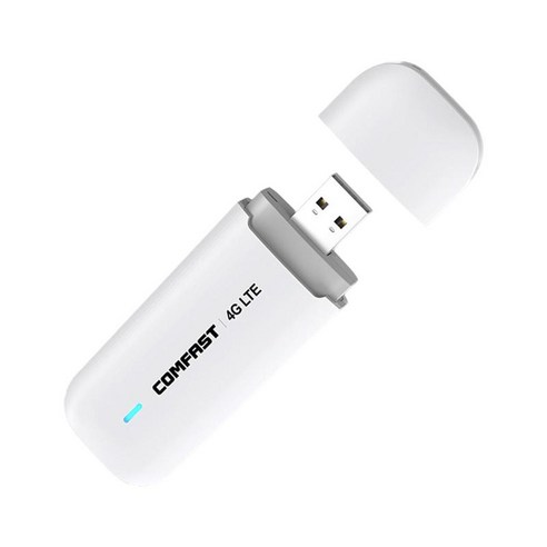 Sim 카드 슬롯이 있는 USB 모바일 WiFi 4G LTE 핫스팟 포켓 핫스팟 고속 브리지 지원 여행 기숙사용 8 사용자, 97x33x10mm, 하얀, 플라스틱