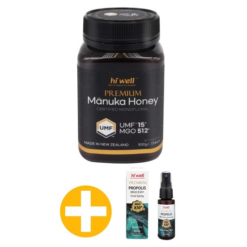 하이웰 프리미엄 마누카 꿀 허니 UMF15 500g 천연 뉴질랜드 마누카꿀, 500g, 1개