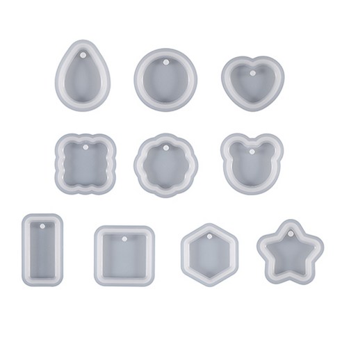 프루마 레진 아트 워터 쉐이커 몰드 10개 세트 – 화이트 마론레진