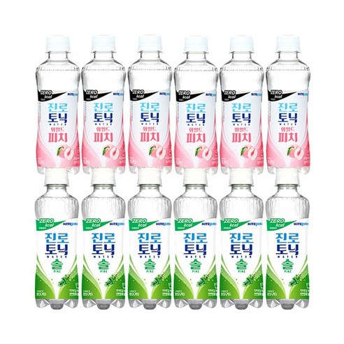 하이트진로 와일드피치 토닉워터 300ml 6개 + 솔 6개, 품절 진로워터 하이트진로 와일드피치 토닉워터 300ml 6개 + 솔 6개, 품절 진로워터