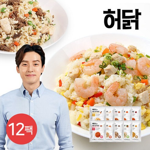 허닭 [허닭] 닭가슴살 곤약볶음밥 250g 10종 12팩, 03. 닭가슴살 김치곤약볶음밥 12팩