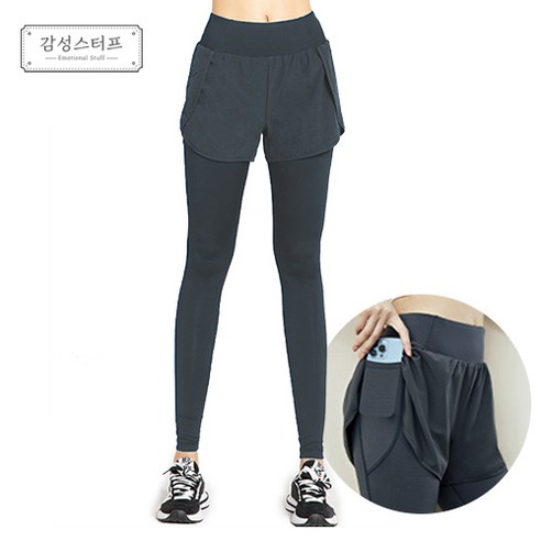 G스터프 와이드밴딩 요가 필라테스 9부 반바지 레깅스 운동복