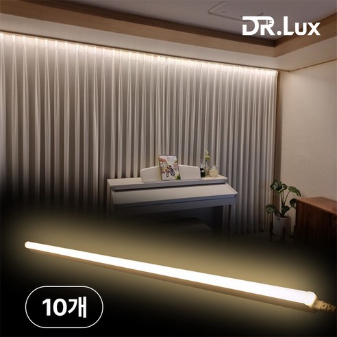 닥터룩스 간접조명 LED T5 20w 1200mm, 주백색, 10개