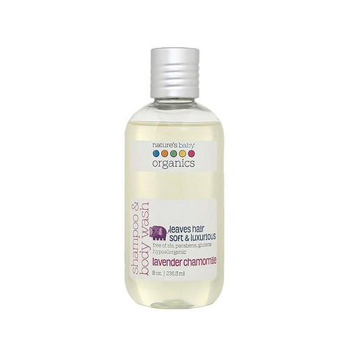 네이쳐스베이비오가닉스 Nature''s Baby Organics 샴푸 & 바디워시, 라벤더 카모마일, 236.5ml