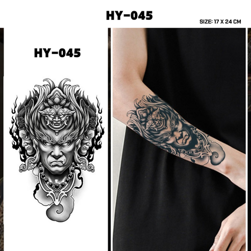 팔 BIG레터링진짜같은 반영구 타투스티커 헤나타투 오픈특가 티안나는 진짜같은 2주지속 워터밤 파티 여행 커플 선물 여친선물 남친선물 커플타투 섹시타투 HF-001, HY-045, 선택하기, 1개