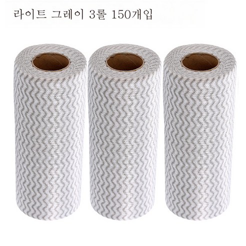DFMEI 일회용 걸레 키친 페이퍼 가사 청소용 부직포 행주 붙지 않는 기름 행주, 그레이 볼륨 3