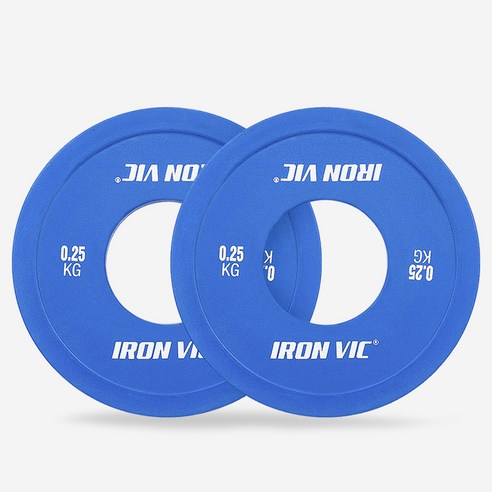 아이언빅 전완근 추감기 리스트롤러 팔뚝 운동기구, 저중량원판 0.25KG (블루 2개입), 2개