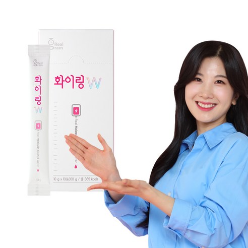 [본사직영] 리얼그램 화이링W 여성 MCT 비타민 워터, 10g