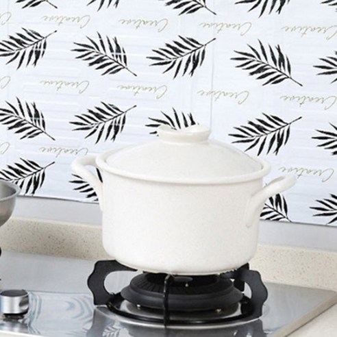 주방용 가스렌지/인덕션 가림막 2개 세트, 오염방지 및 기름튐 방지 가드 포함 튀김기칸막이