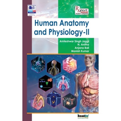 (영문도서) Human Anatomy and Physiology - II Hardcover, Pharmamed Press, English, 9789395039321