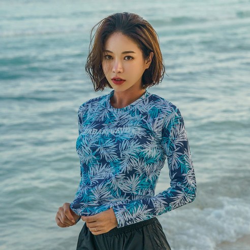 벤디스 야자핏 래쉬가드 수영복 상의 휴양지 비치웨어