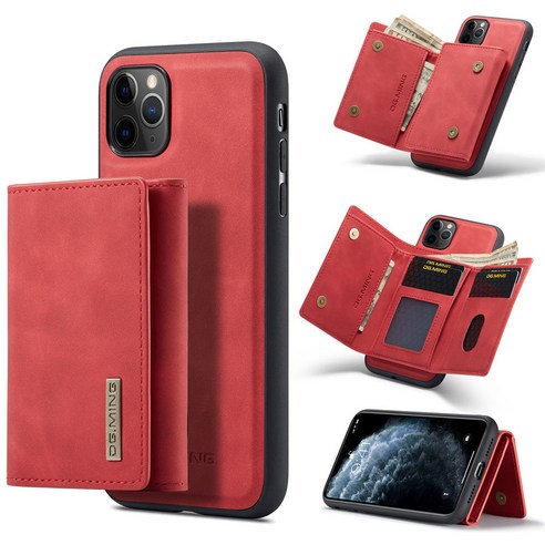 M1 iPhone 11 Pro 휴대 전화 케이스 마그네틱 지갑 가죽휴대 전화 케이스 M1 iPhone 11 Pro 충격 방지 카드 슬롯 지갑 케이스에 적합