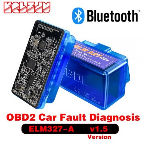 ELM327 V15 OBD2 PIC18F25K80 엔진 스캐너 OBD 2 OBDII ELM 327 V 1 5 자동차 진단 어댑터 블루투스 호환 자동 도구, 옵션02 1 board V1.5-B, 02 1 board V1.5-B