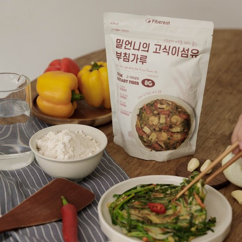 밀가루 걱정 없이 맛있게! Fibereat 고식이섬유 부침가루로 건강한 전 요리를 즐겨보세요.