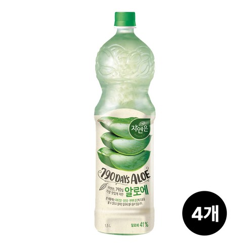 자연은 알로에, 1.5L, 4개