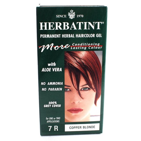 허버틴트 퍼머넌트 허벌 모어 컨디셔닝 래스팅 헤어컬러 젤 135ml, Copper Blonde, 1개