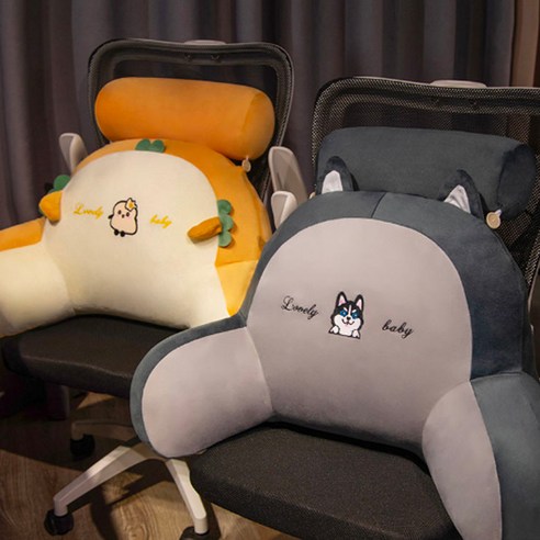 삼각 쿠션 허리 등쿠션 쇼파 침대 등받이, 옐로우