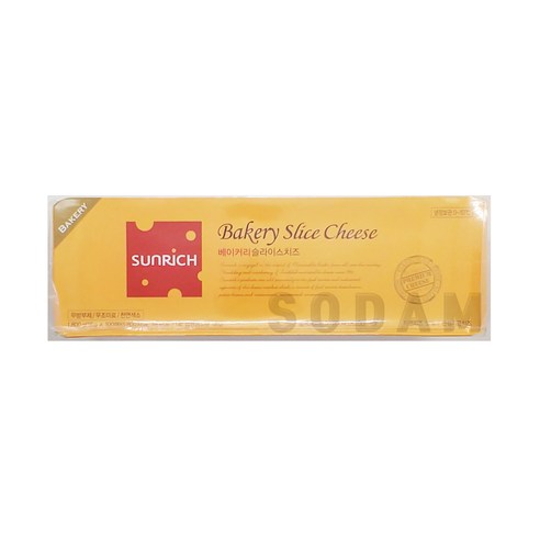 썬리취 베이커리 슬라이스치즈 1.8kg(18gx100매입) / 토스트 샌드위치 재료/ 냉장보관, 1.8kg, 2개