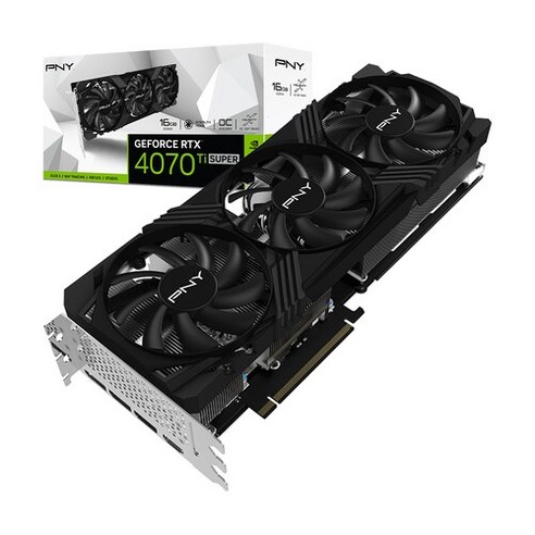 PNY 지포스 RTX 4070 Ti SUPER VERTO OC D6X 16GB TF 제이씨현, 4070TI슈퍼