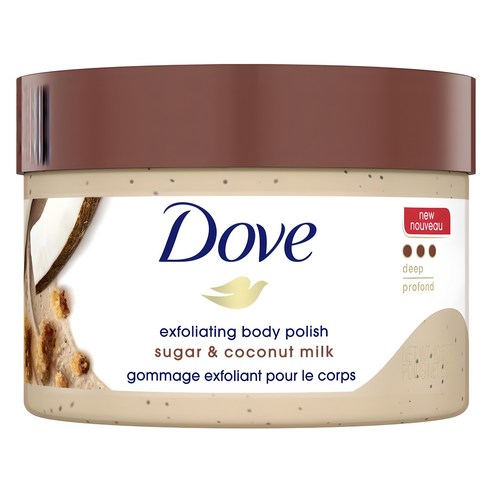 달콤한 휴식, 도브 슈가 앤드 코코넛밀크 바디스크럽으로 시작하는 부드러운 피부 관리 도브바디스크럽